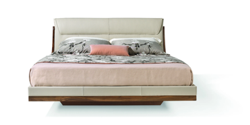 LEONARDO L974N - Upholstered leather bed by Arte Brotto - view 3